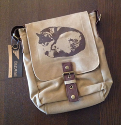 Husky Curl Canvas Tablet Bag